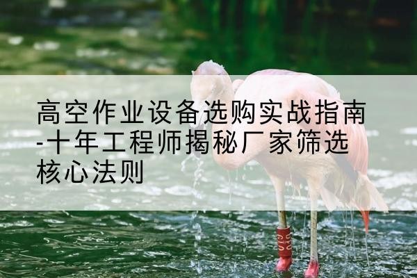 新罗剪叉式升降机厂家-高空作业设备选购实战指南-十年工程师揭秘厂家筛选核心法则