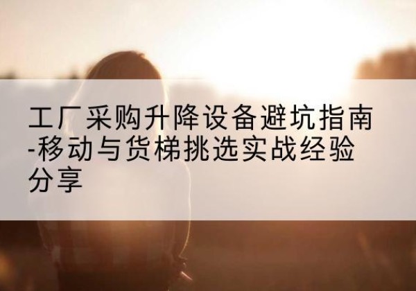 新罗移动式升降机怎么选-工厂采购升降设备避坑指南-移动与货梯挑选实战经验分享